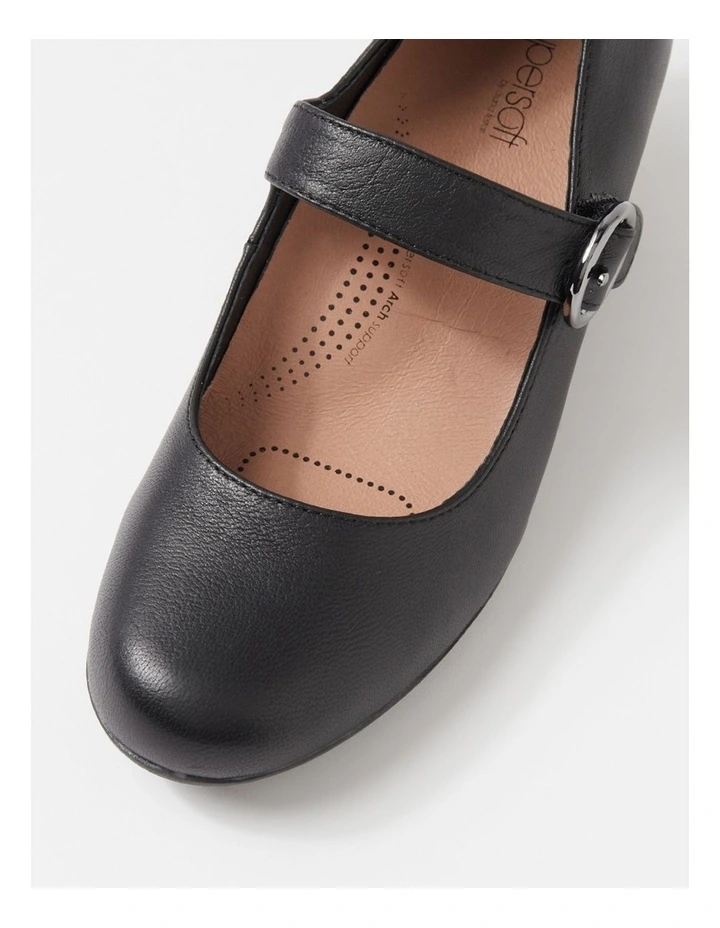 Limited Black Leather Heels image 4