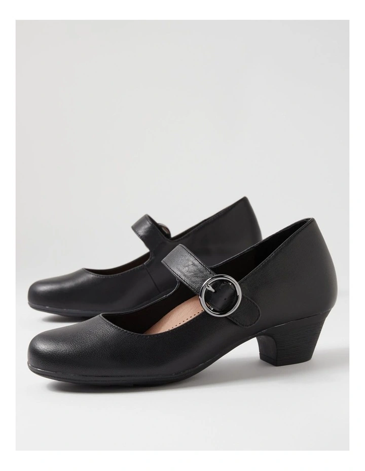 Limited Black Leather Heels image 5