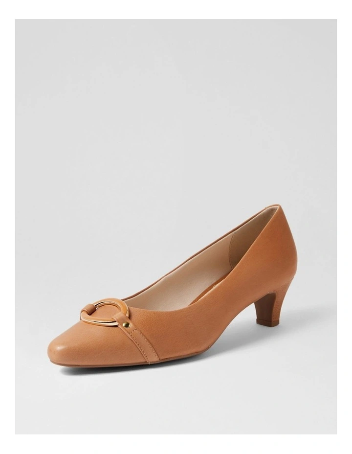 Laynes Dark Tan Leather Heels image 2
