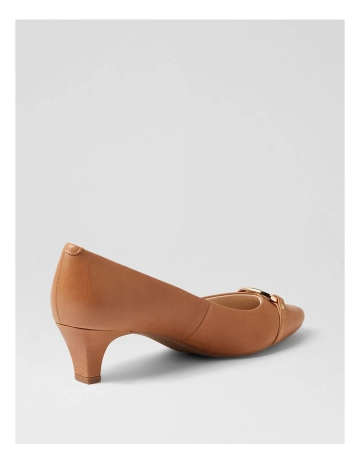 Laynes Dark Tan Leather Heels image 3