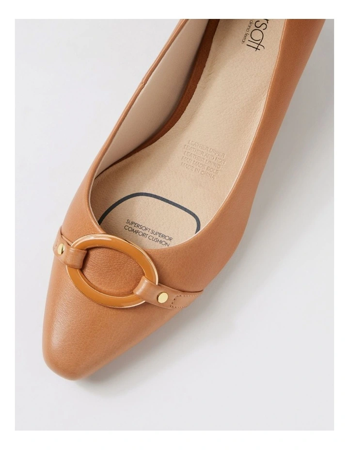 Laynes Dark Tan Leather Heels image 4