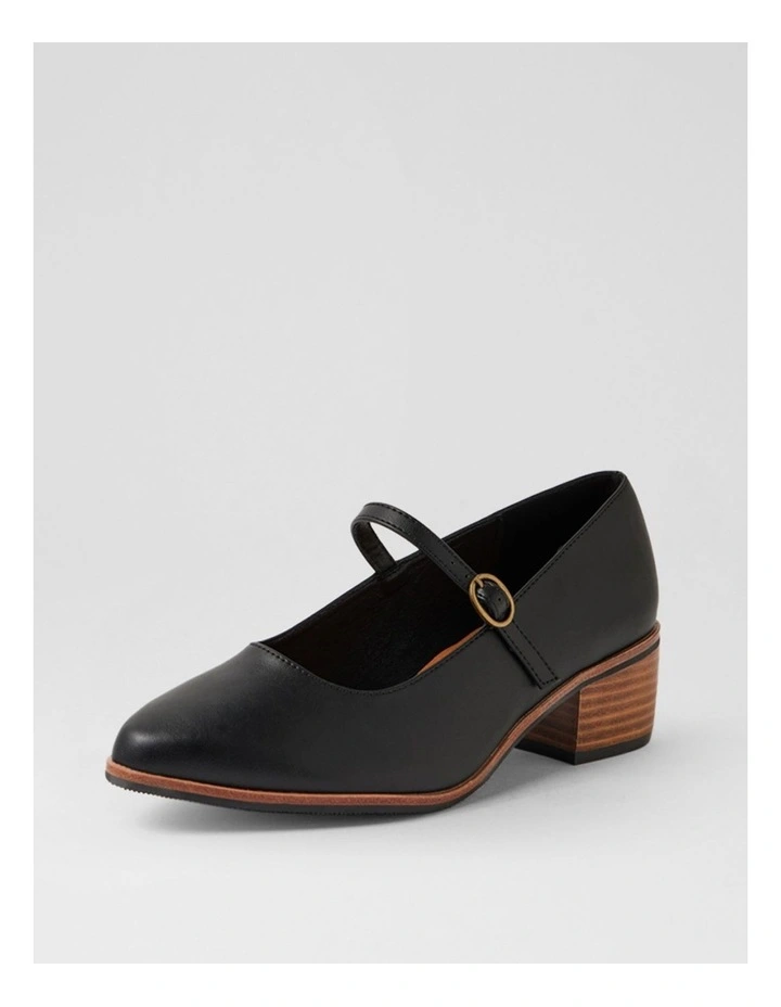 Oseya W Black Mary Jane Heels image 2