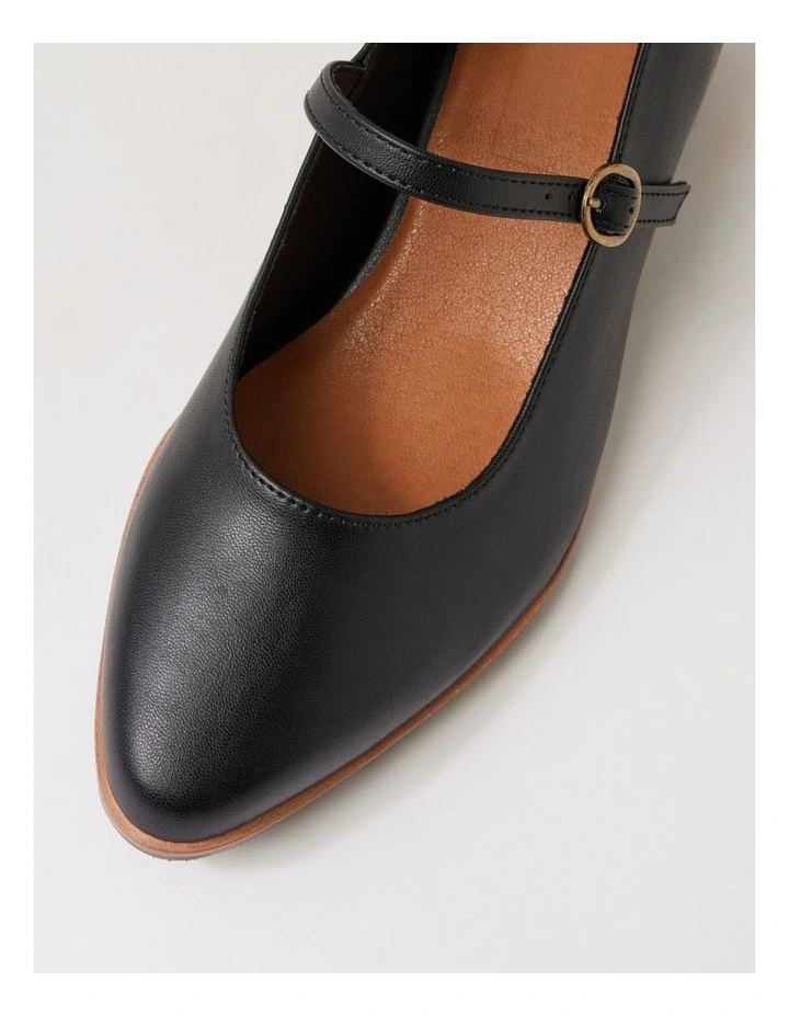 Oseya W Black Mary Jane Heels image 4