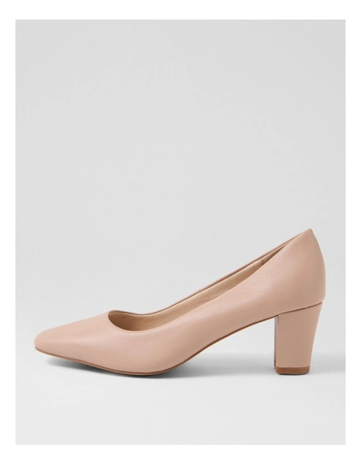 Milliest Nude Leather Heels image 1