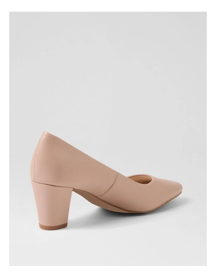 Milliest Nude Leather Heels image 3