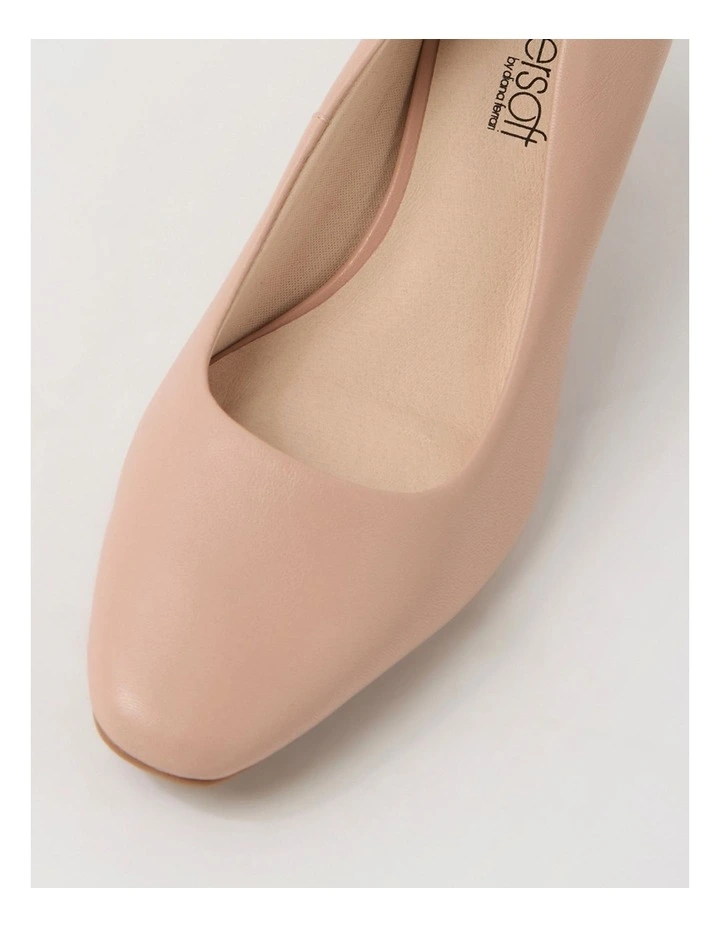 Milliest Nude Leather Heels image 4