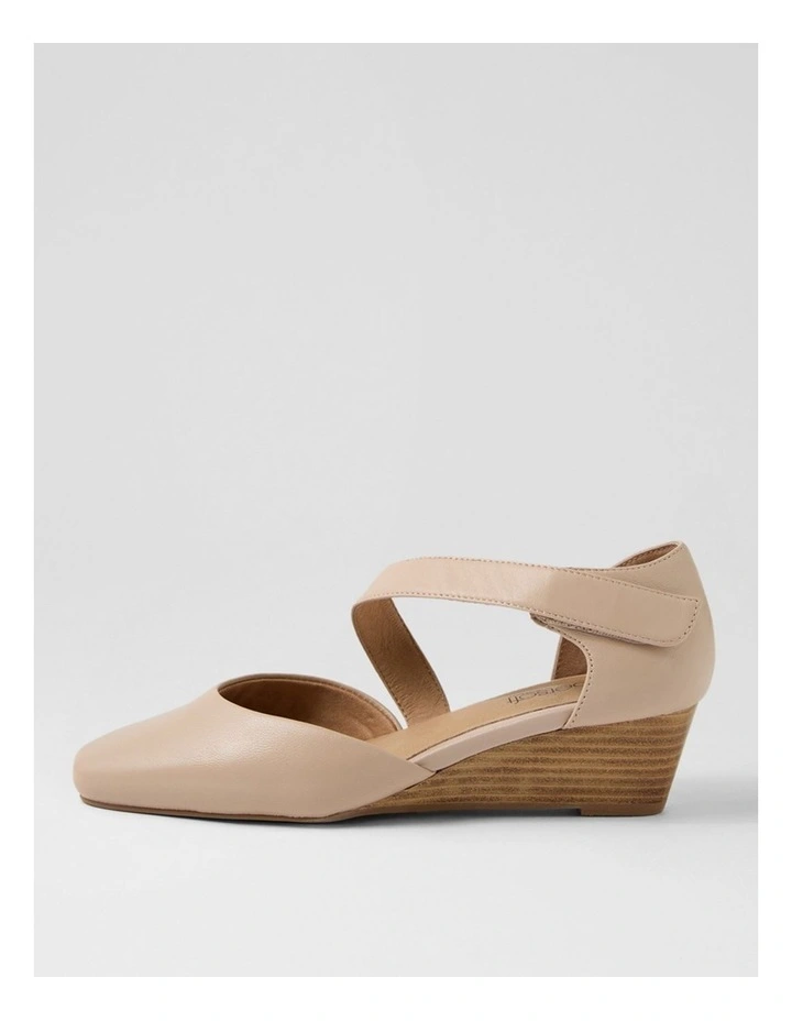 Sagie2 Nude Leather Heels image 1