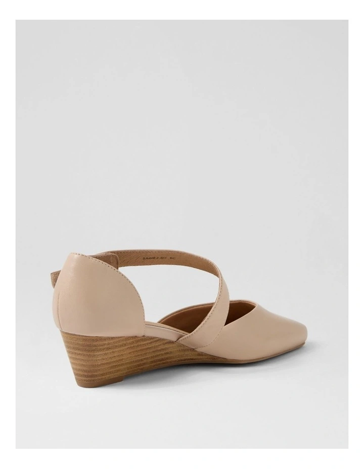 Sagie2 Nude Leather Heels image 3