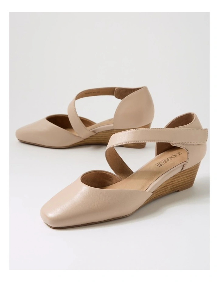 Sagie2 Nude Leather Heels image 5