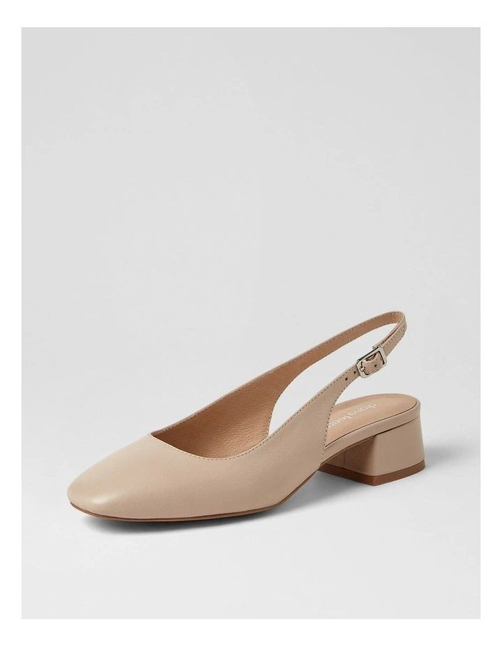 Mamia Nude Leather Heels image 2