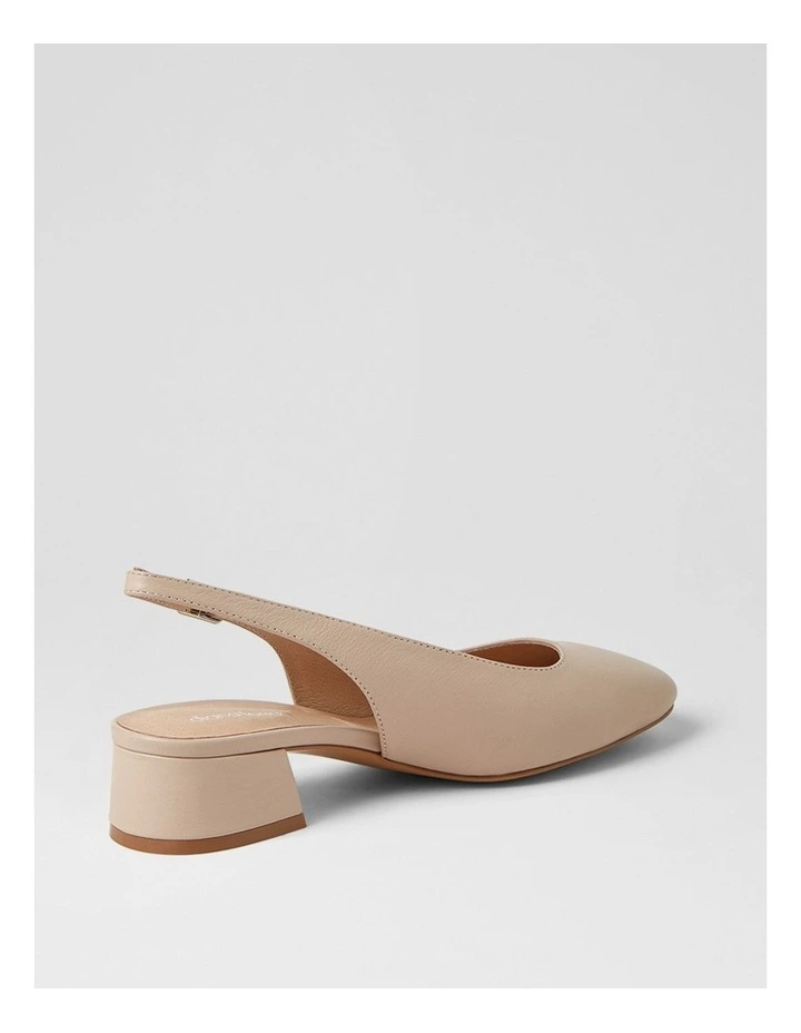 Mamia Nude Leather Heels image 3
