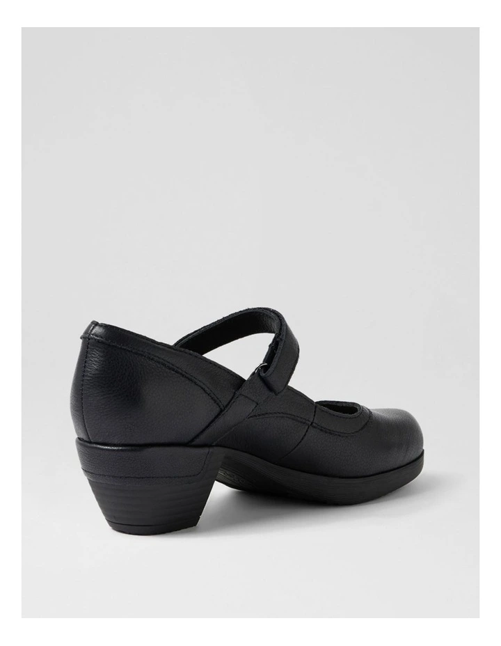 Ruthi D Black Leather Heels image 3