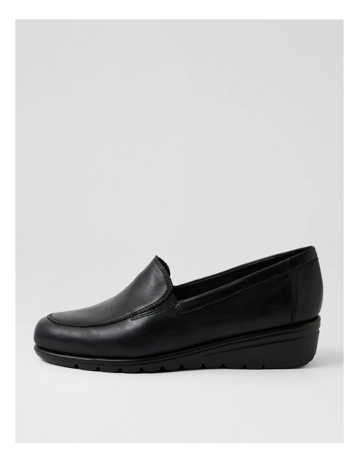 Leilanis Black Leather Heels image 1