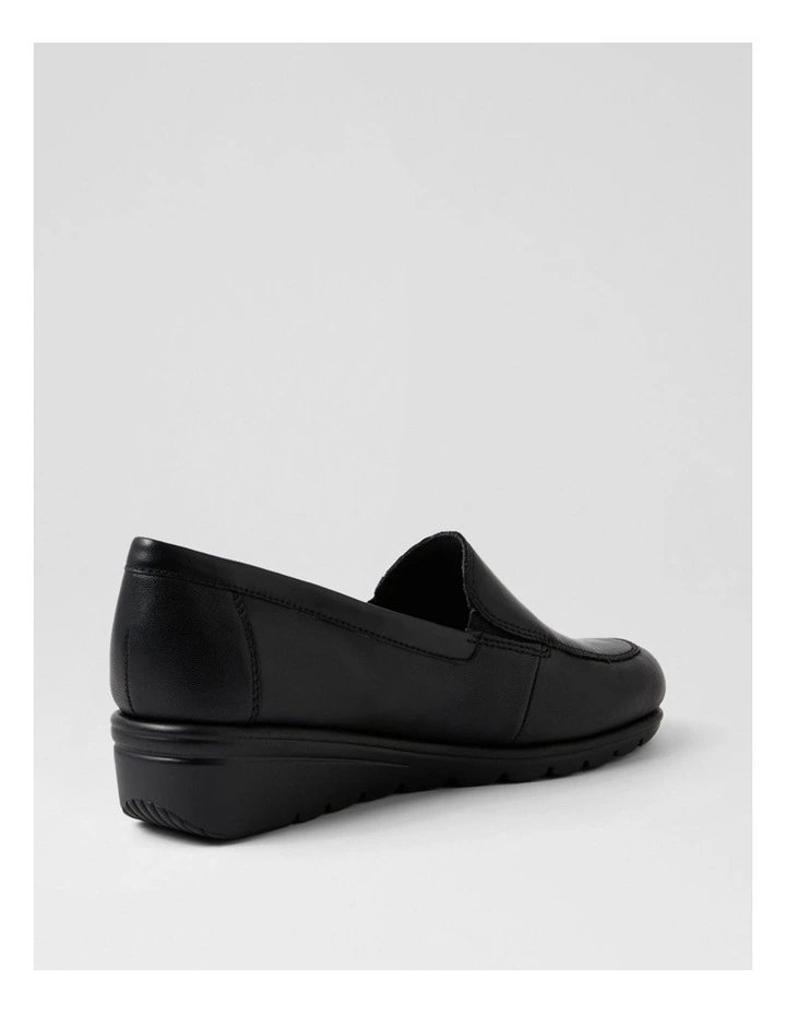 Leilanis Black Leather Heels image 3