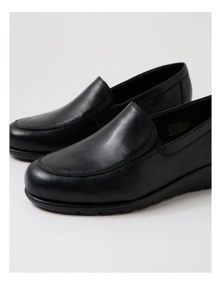 Leilanis Black Leather Heels image 5