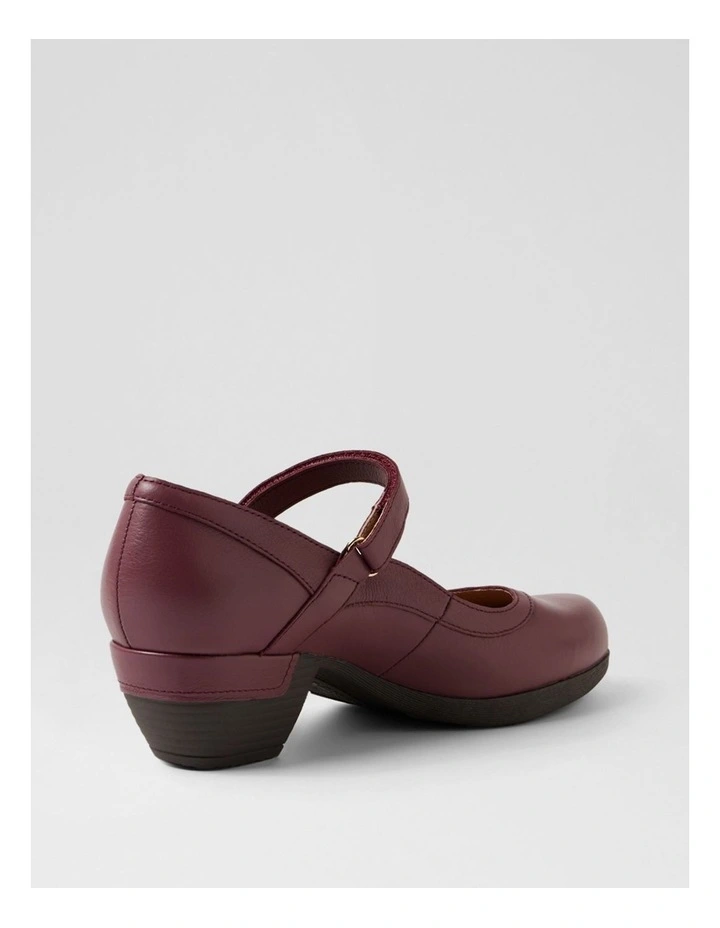 Ruthi D Plum Leather Heels image 3