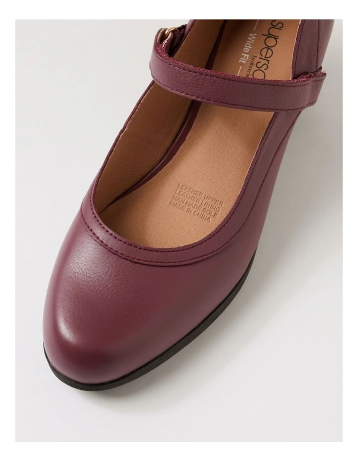 Ruthi D Plum Leather Heels image 4