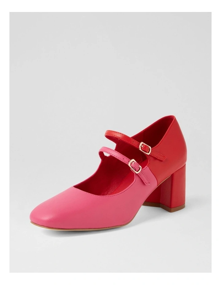 Eikotwo Lipstick Red Mary Jane Heels image 2