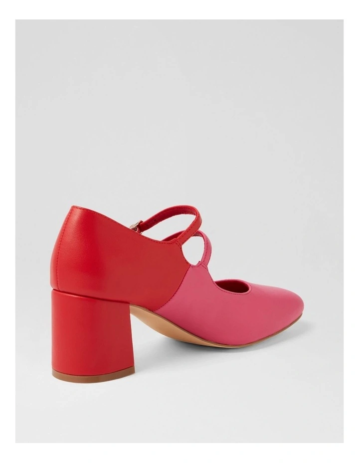 Eikotwo Lipstick Red Mary Jane Heels image 3