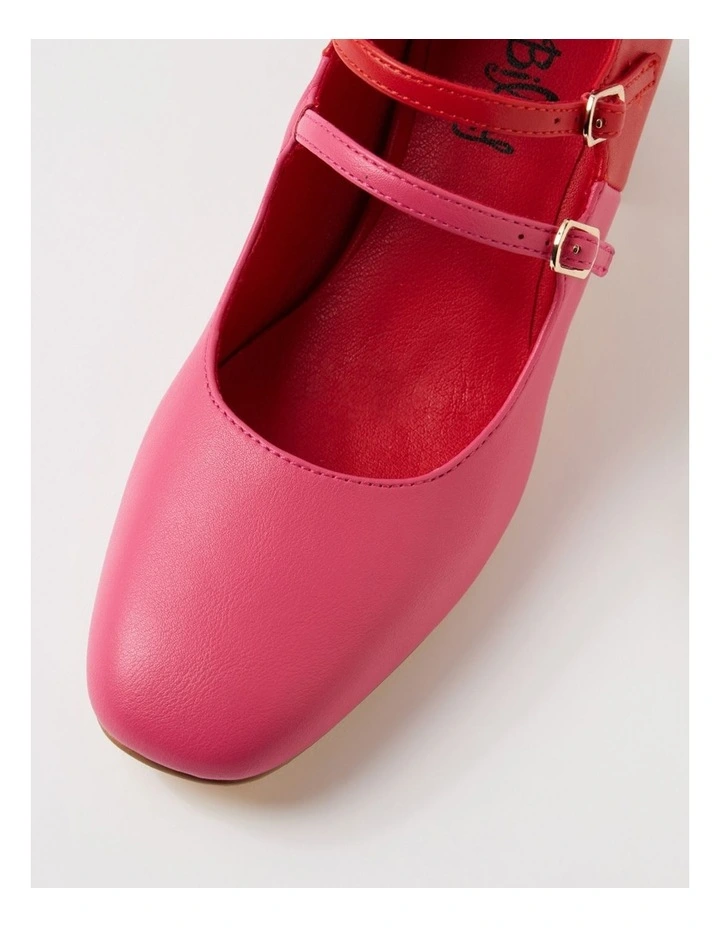 Eikotwo Lipstick Red Mary Jane Heels image 4