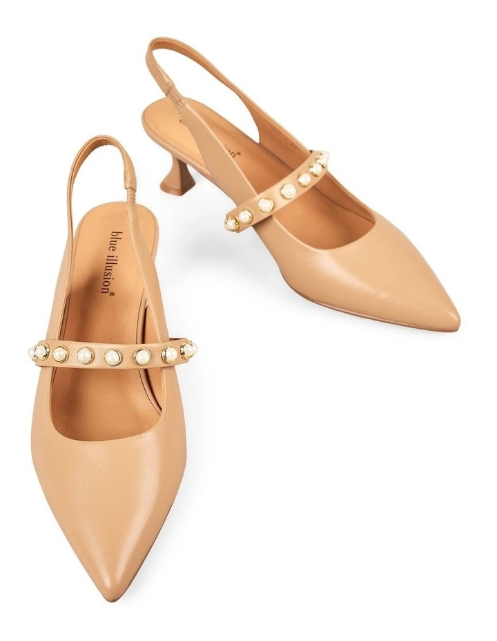 Audrey Kitten Heel - Tan image 1