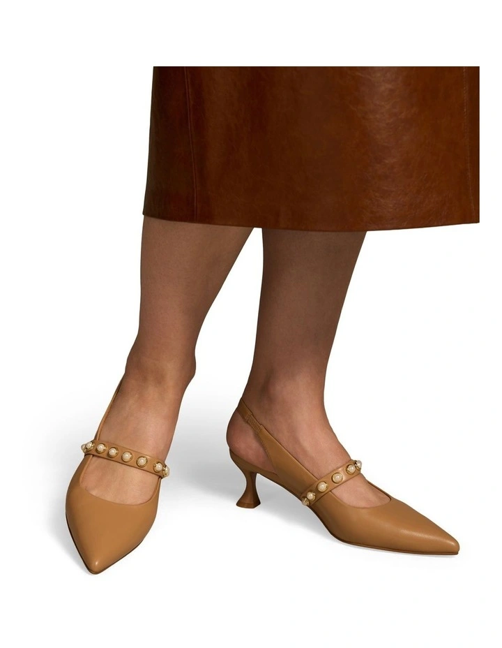 Audrey Kitten Heel - Tan image 2