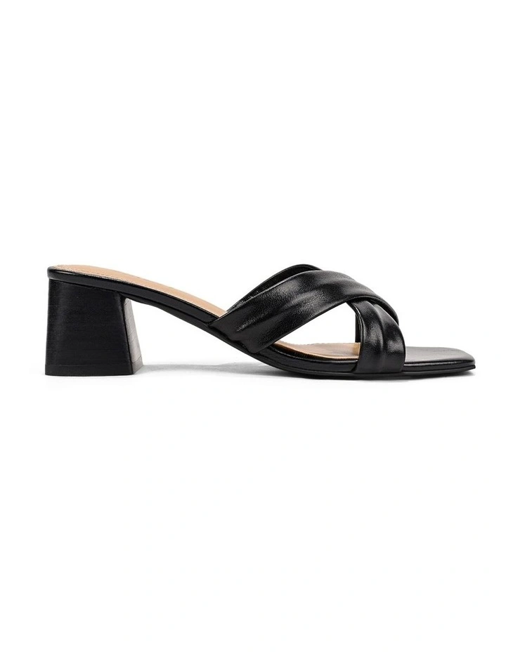 Henry Heeled Sandals - Black Vintage Leather image 1