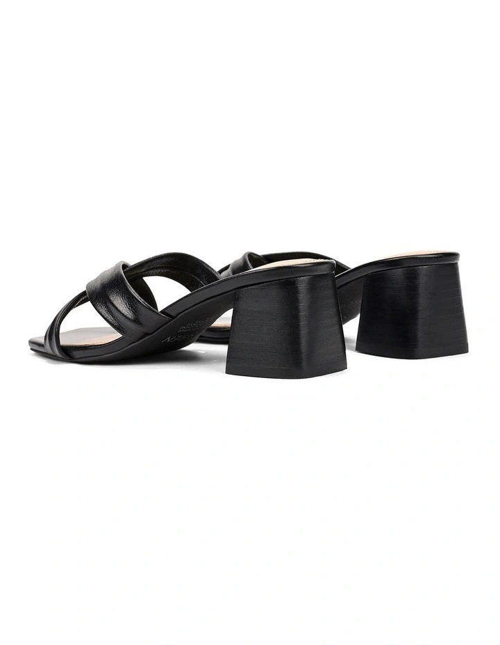 Henry Heeled Sandals - Black Vintage Leather image 3