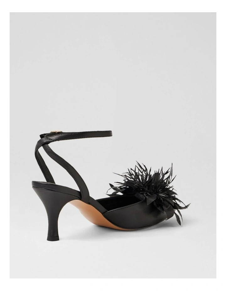 Tattel Black Leather Heels image 3