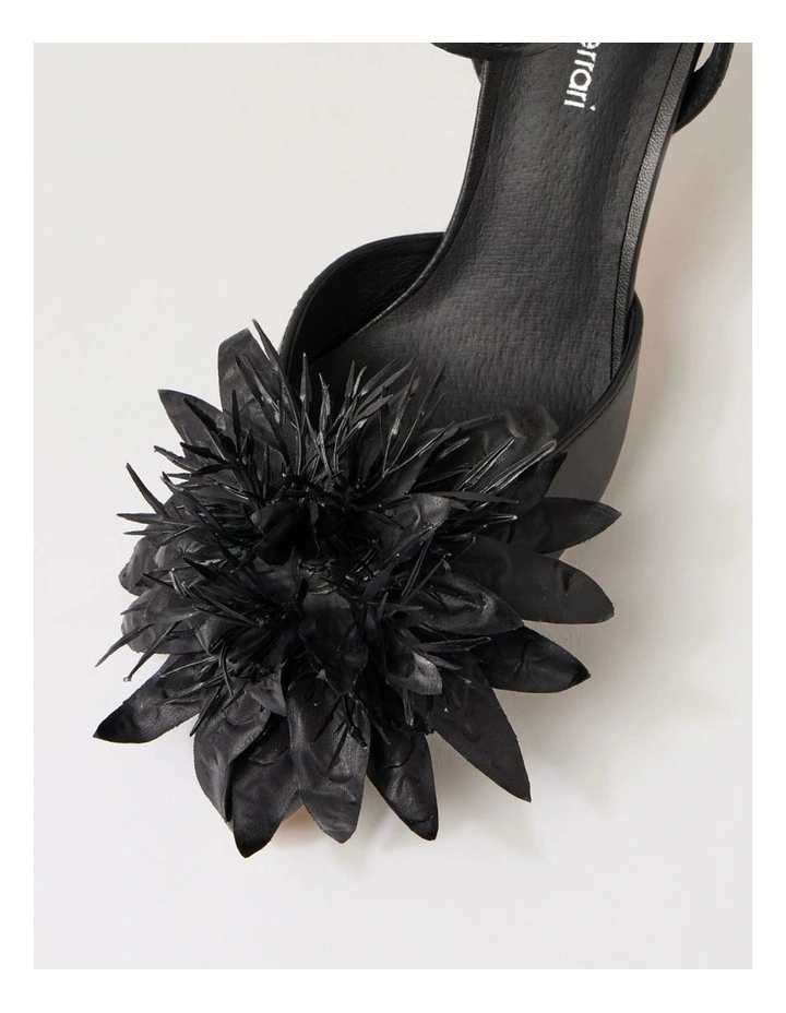 Tattel Black Leather Heels image 4