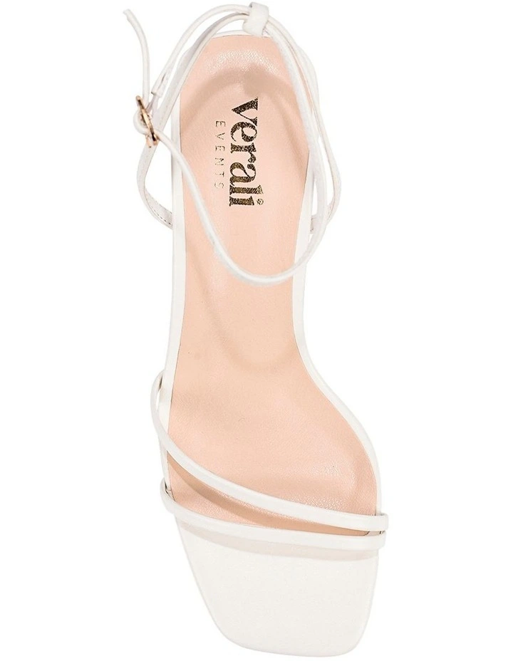 Gilbert Block Heel Sandals- Chalk White image 4