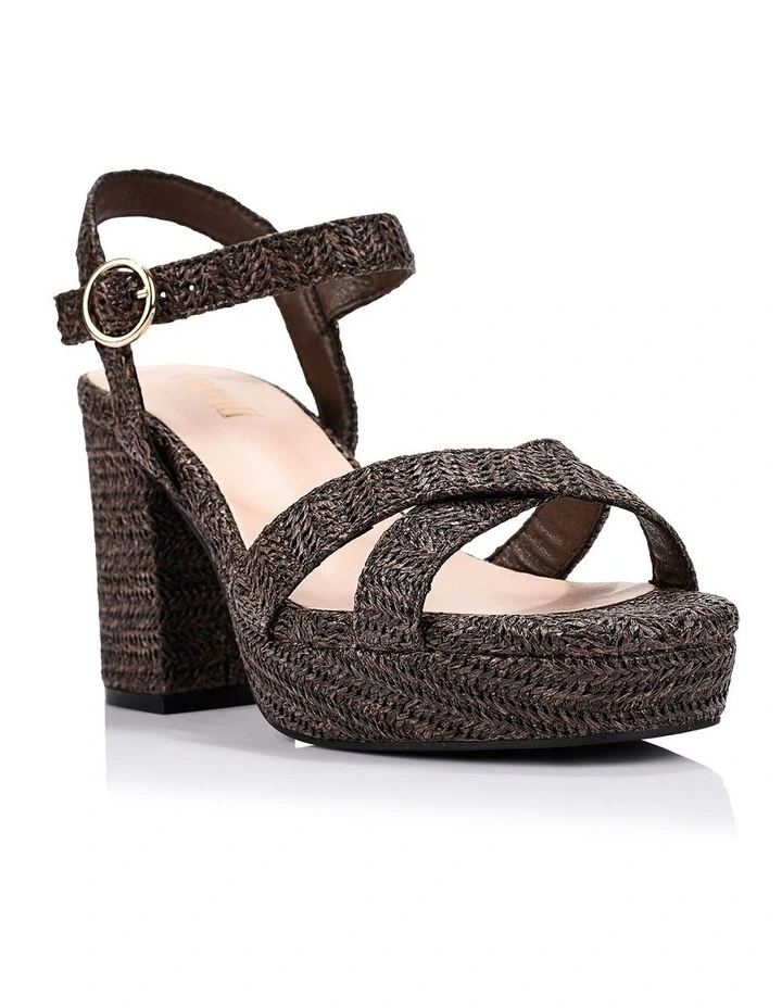 Heppell- Chocolate Brown Raffia image 2