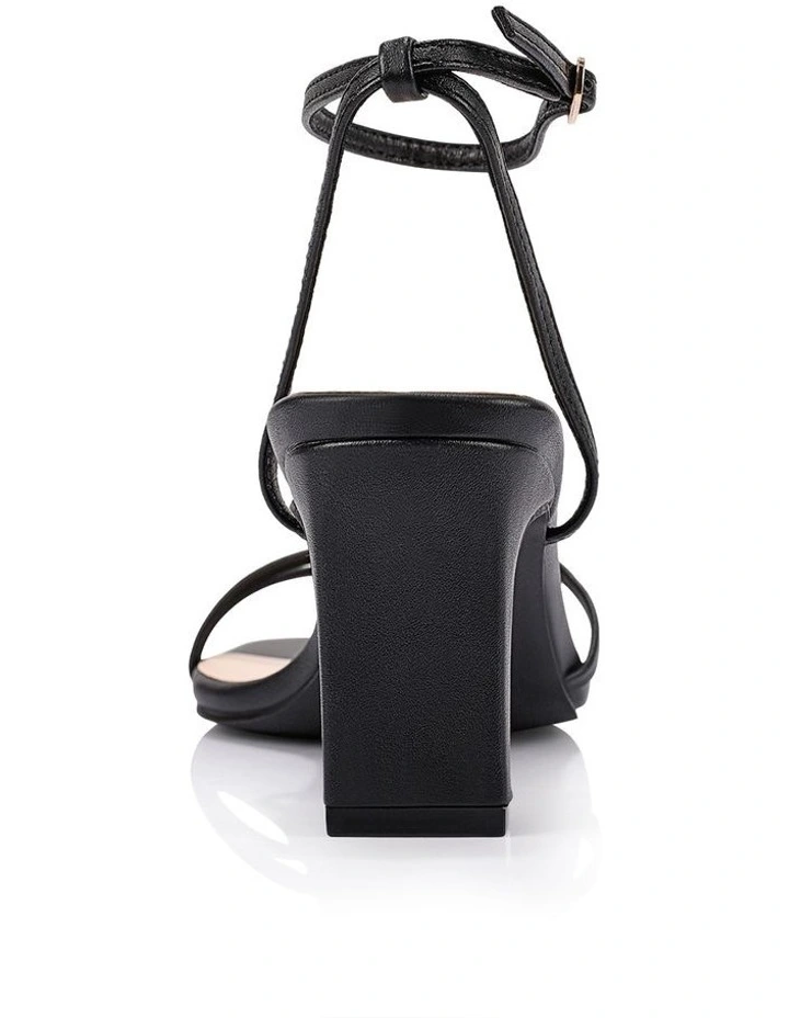Gilbert Block Heel Sandals- Black image 3