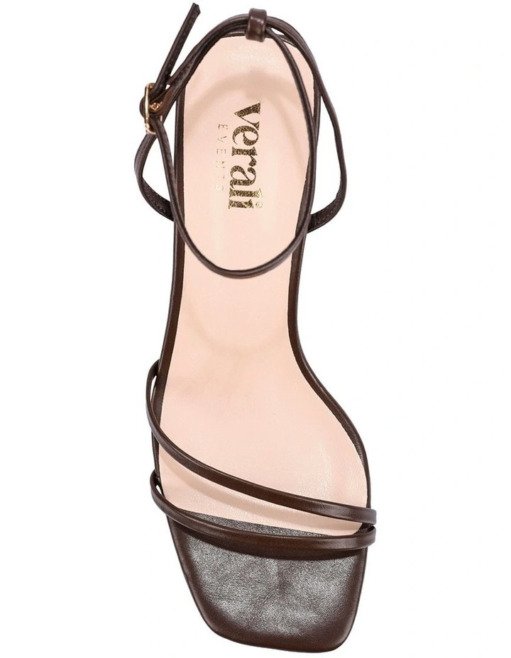 Gilbert Block Heel Sandals- Chocolate Brown image 4