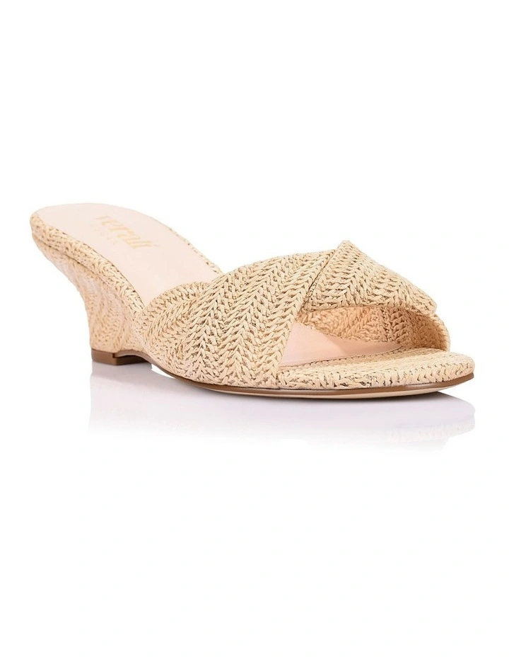 Gabriella Mule Wedges - Raffia image 2