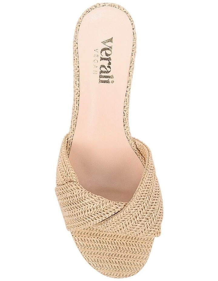 Gabriella Mule Wedges - Raffia image 4
