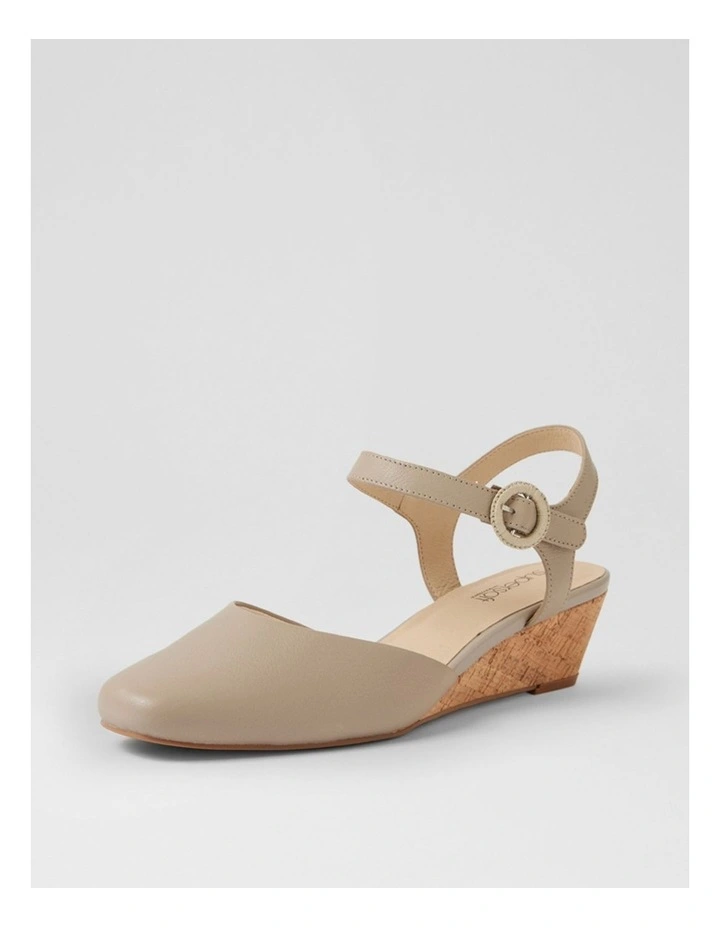 Selvine Stone Leather Cork Heels image 2