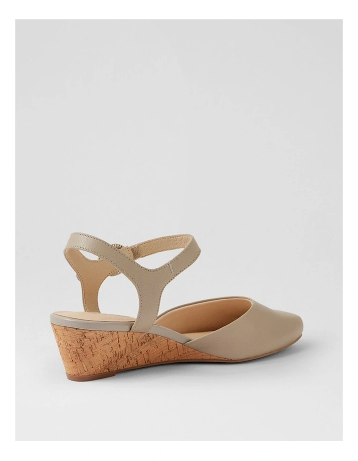 Selvine Stone Leather Cork Heels image 3