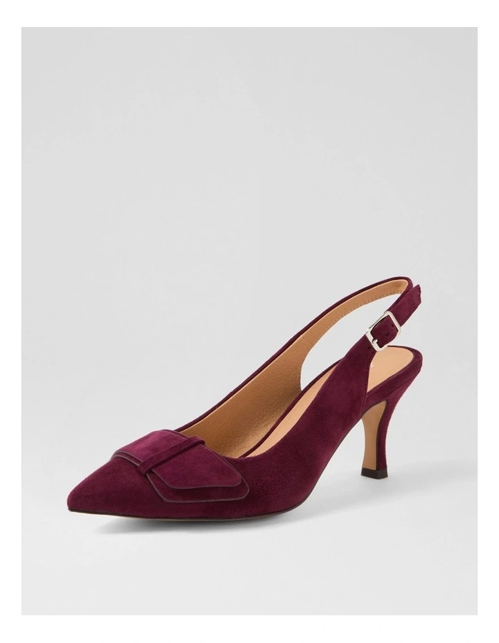 Tonder Burgundy Suede Heels image 2