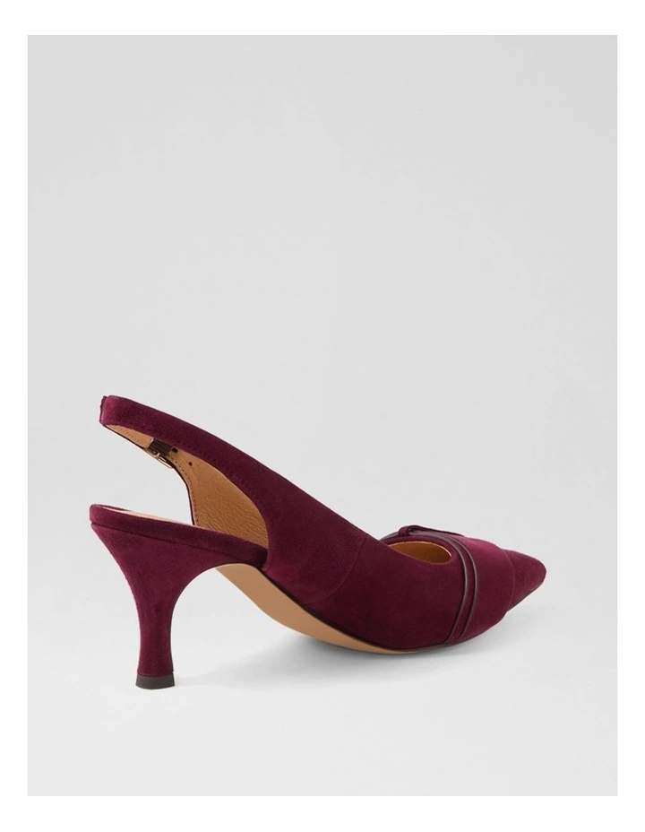 Tonder Burgundy Suede Heels image 3