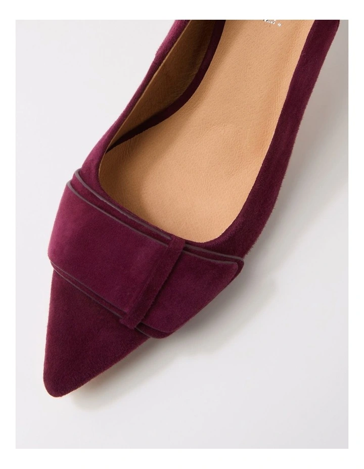 Tonder Burgundy Suede Heels image 4