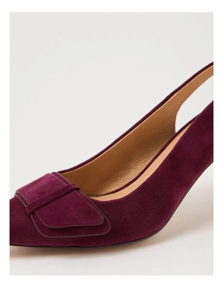 Tonder Burgundy Suede Heels image 5