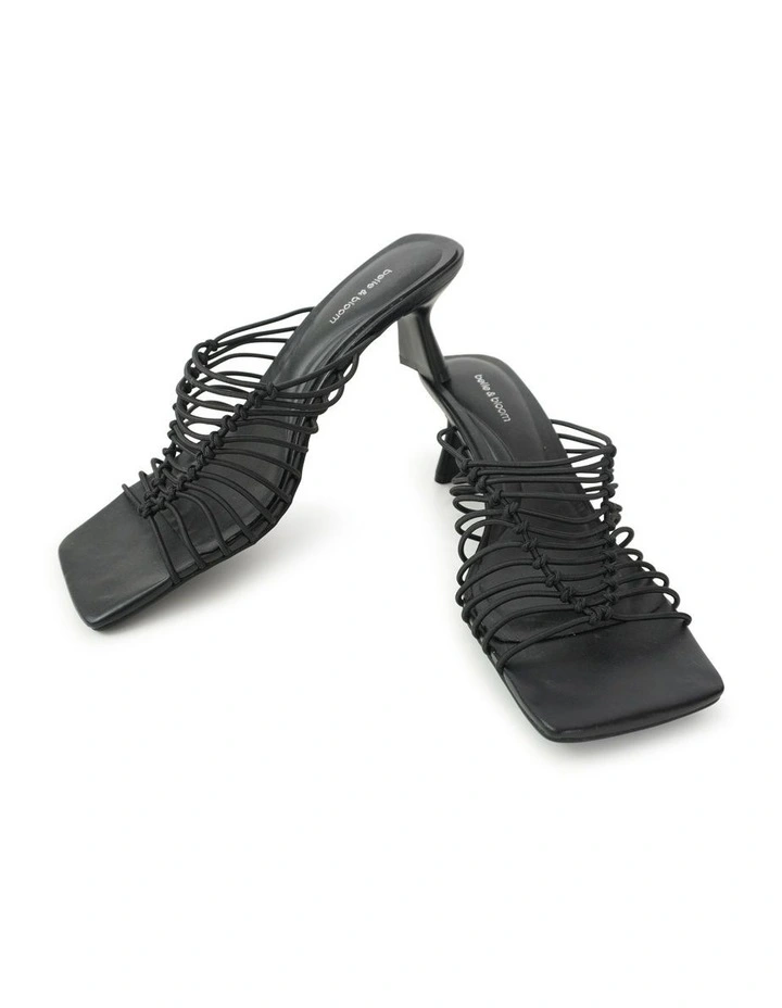 About Last Night Strappy Heel in Black image 4