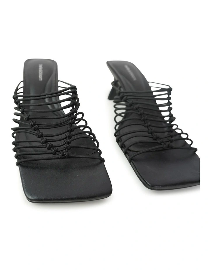 About Last Night Strappy Heel in Black image 5