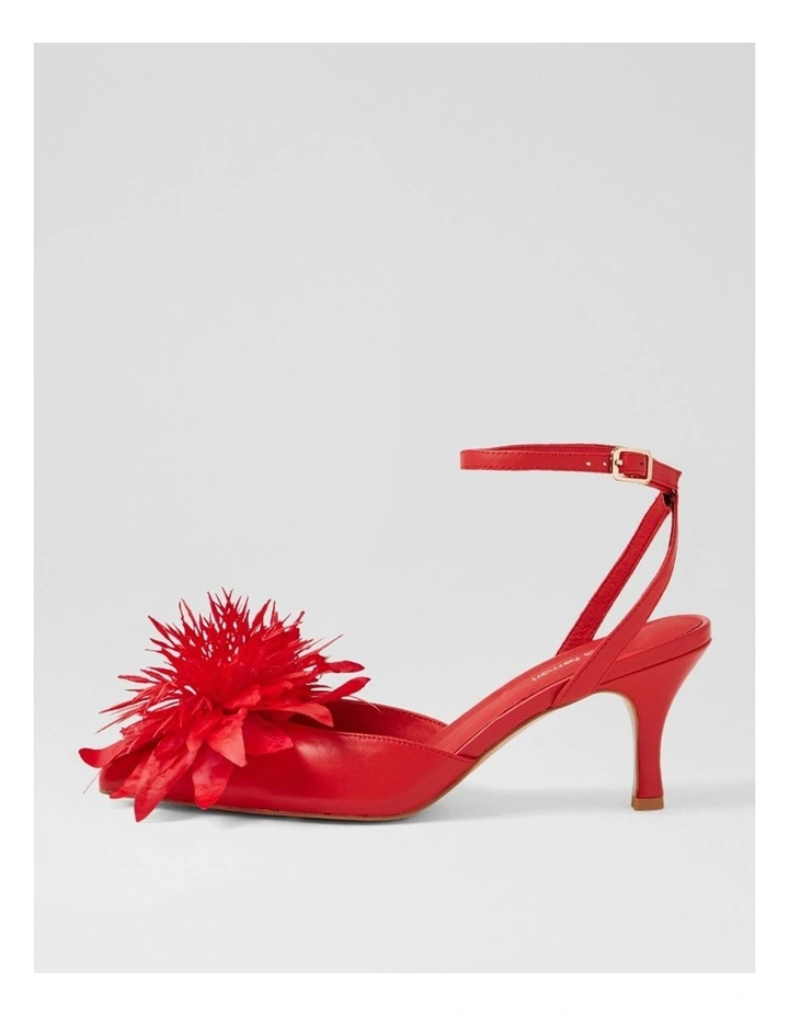 Tattel Red Leather Heels image 1