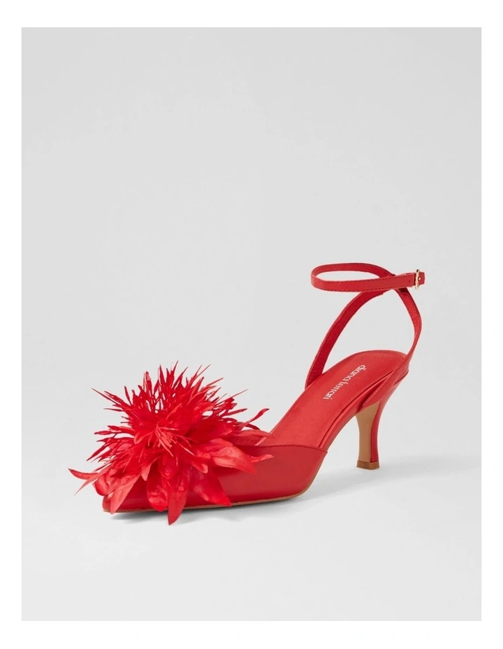 Tattel Red Leather Heels image 2