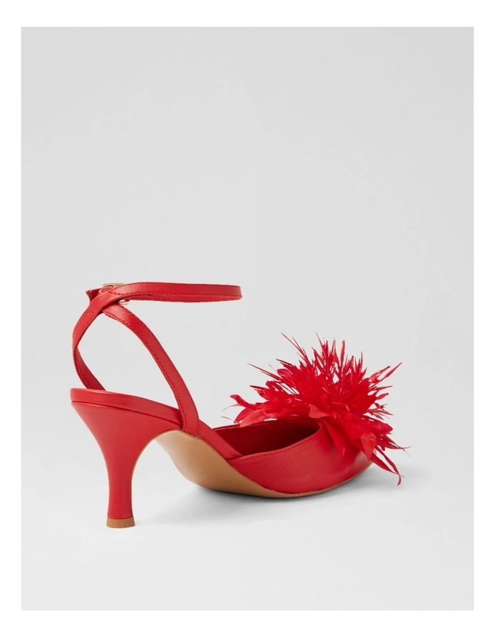 Tattel Red Leather Heels image 3