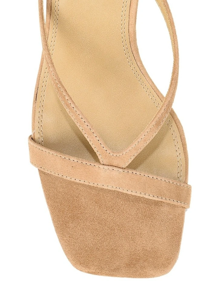 Sami Heeled Mules - Camel Tan Suede image 4