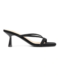 Sami Heeled Mules - Black Suede