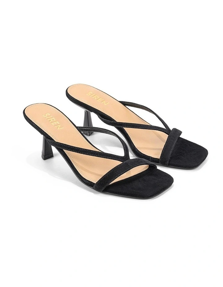 Sami Heeled Mules - Black Suede image 2